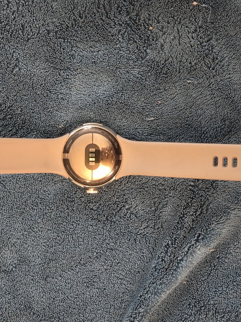 Pixel Watch - Gray Smartwatch with Pink Accent Display